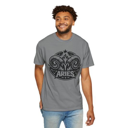 Aries Ram Zodiac T-Shirt — Bold Astrological Graphic Tee for Aries